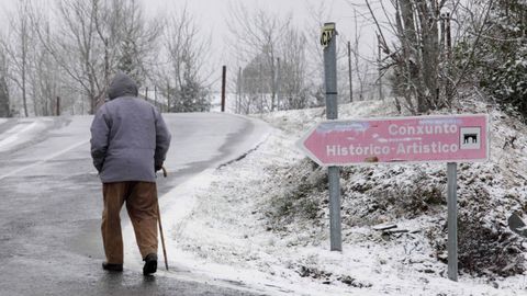 Nieve en O Cebreiro