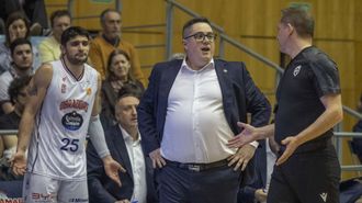 Epi, en el partido ante el Palmer Basket Mallorca.