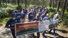 Las imgenes de la Marcha por los Penedos contra la implantacin de proyectos elicos