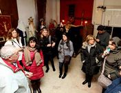 Imagen de los periodistas extranjeros durante su visita a Ferrol.