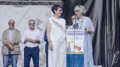 Asistentes a la primera jornada de la XVIII Feira do Vio de Monterrei.