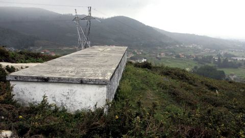 Imagen de archivo de la trada de agua vecinal en un concello del sur de Galicia