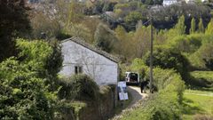 La vivienda que el Concello est� rehabilitando para que sirva de residencia de artistas.