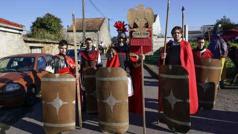 Un grupo de participantes en el beln de Dacn