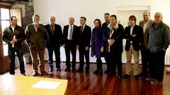 Los alcaldes, el titular de Medio Ambiente, el presidente de la Diputaci�n, el responsable de Augas de Galicia y el delegado de la Xunta en Ourense acudieron a la reuni�n