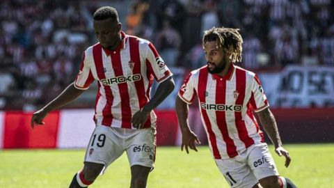 Otero y Konrad en el empate del Sporting