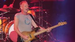 Sting, durante una actuaci&oacute;n