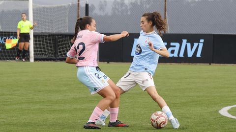 La jugadora de As Celtas Noela S�nchez, en el partido de Copa del mi�rcoles ante el Oviedo.