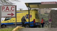 El ciclista herido este domingo en Ribas de Sil fue trasladado al hospital de Monforte