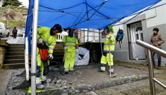 La arque�loga Herminia Rodr�guez controla las catas de la calle 2� Rep�blica. 