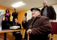 Los m�s veteranos pusieron el broche de oro al acto.