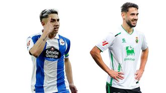 Yeremay (izquierda) y Andr&eacute;s Mart&iacute;n, las estrellas del Deportivo y del Racing de Santander