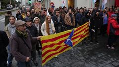 Concentraci�n Galiza con Catalunya