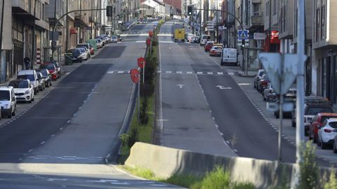 La avenida Rosala de Castro es la principal arteria de O Milladoiro