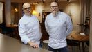 Los dos socios del restaurante Eclectic de A Corua, Sergio Musso y Paco Chicn.