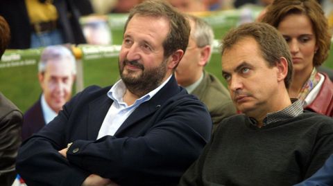 Con Rodrguez Zapatero, en una imagen de archivo del 2001.