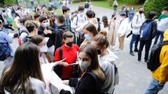Primera jornada de selectividad en Galicia. Imagen de Santiago el pasado junio
