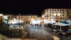 La plaza de la Catedral durante las fiestas de San Mateo