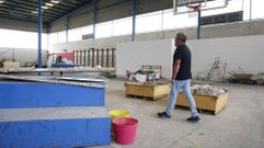 El pabell�n del CEIP Ledicia durante unas obras anteriores acometidas en el 2019