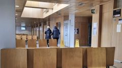Sala de espera del centro de salud de Monforte, en una foto reciente