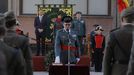 El general Gonzlez, este jueves durante el juramento de su cargo en A Corua.