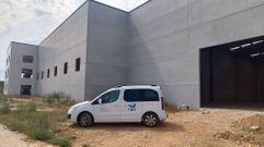 Naves ya edificadas propiedad de Prodeme en el polgono industrial de Monforte