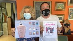 Margarida Pizcueta, concejala de Cultura, y Jos� Mar�a Rodr�guez, presidente del cineclub, presentaron la programaci�n de Noites de cine.