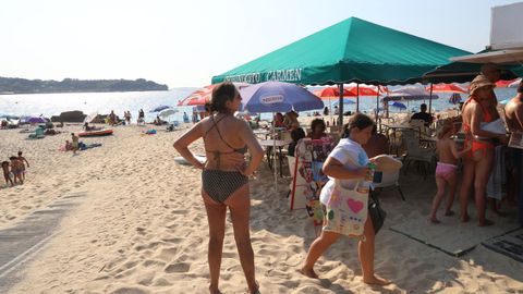 Chiringuito Carmen, en la playa de Portomaior, en Bueu