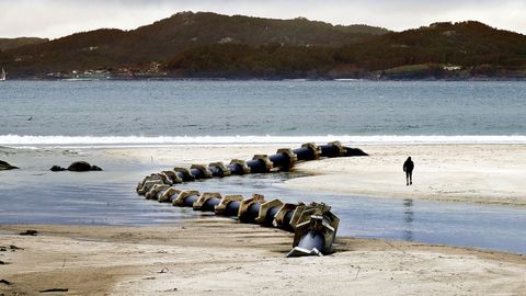 El antiguo emisario submarino que hab�a en Samil