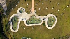 La instalaci�n l�dica, a vista de dron