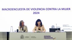 La jueza Carmen Martnez y la ministra de Igualdad, Ana Redondo, el mircoles en la presentacin de la macroencuesta de violencia contra la mujer