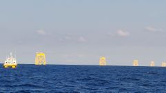 Parque e�lico marino de Iberdrola en Francia, el de Saint Brieuc, con jackets construidas por Navantia y Windar Renovables en Fene