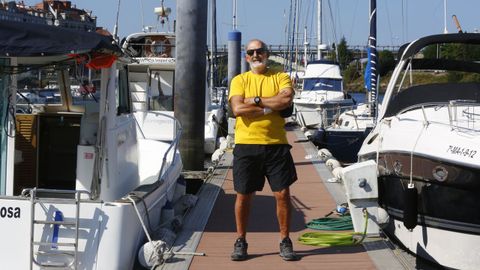 Carlos Paz,. presidente del Club Naval de Pontevedra y candidato a la reelecci�n