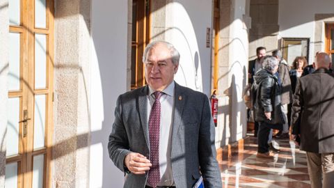 Tom� Roca, ya como expresidente, se march� solo tras la finalizaci�n del pleno ordinario