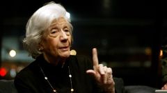 Ana Mara Matute en Pontevedra durante una entrevista con La Voz de Galicia en el 2006