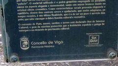 El cartel solo considera BIC al pazo y sus jardines.