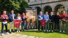 Acto de presentación del trail en el Monasterio de San Estevo