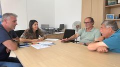 Sampedro y Reiriz se reunieron con miembros de la directiva del club.