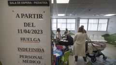 Ambulatorio Concepci�n Arenal en Santiago, en la primera jornada de huelga