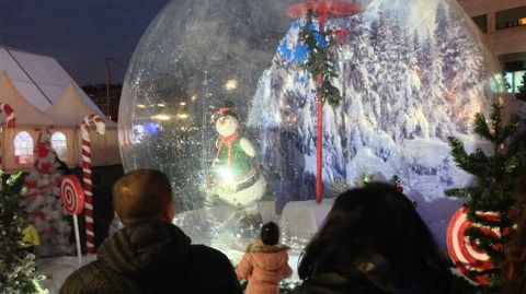 Una bola navide�a en la que es posible entrar