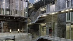 Detalle parcial de una de las im�genes tomadas por el fot�grafo H�ctor Santos-D�ez de la sede del Registro de la Propiedad en Vigo que se expondr�n en EE.UU