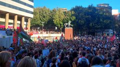 Manifestaci&oacute;n en Oporto por la vivienda, emulando a Espa&ntilde;a