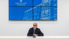 Jos� Manuel Baltar, en la rueda de prensa posterior a la Junta de Gobierno de la Diputaci�n de Ourense.