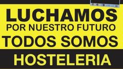 Cartel anunciando la marcha prevista para hoy