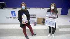 Amigos de Galicia present� ayer una nueva campa�a de tapones para combatir esta vez la brecha digital