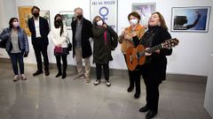 Pilar Garrido y Marita G�mez pusieron m�sica a la inauguraci�n de la muestra