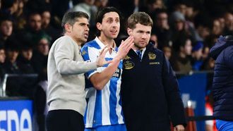 Samuele Mulattieri, con los t�cnicos Antonio Hidalgo (izquierda) e Ignasia Salafranca.