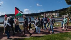 Algunos de los participantes en la marcha del domingo.