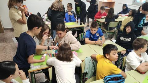 Os alumnos do CEIP Manuel Respino da Ra traballaron arredor da obra de Florencio Delgado Gurriarn