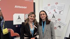 Ada Cordeiro (izquierda), CEO de Attesor, y Luca Basoa, sales manager